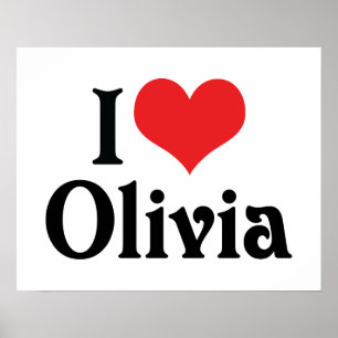 Póster Amo a Olivia