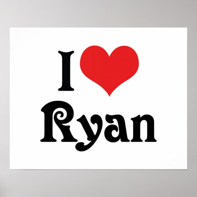 Póster Amo a Ryan (Frente)