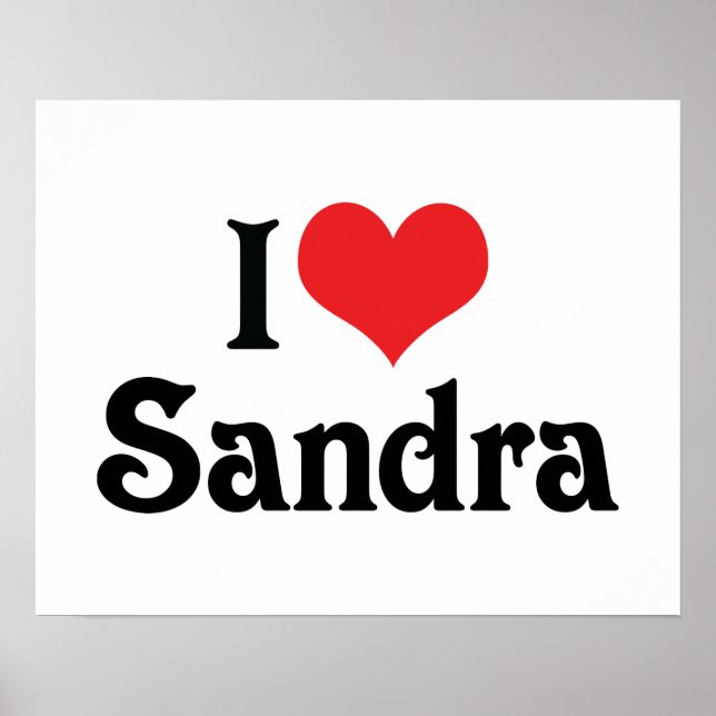 Póster Amo a Sandra (Frente)