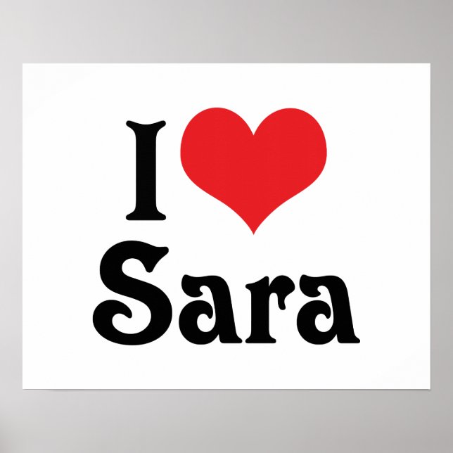 Póster Amo a Sara (Frente)