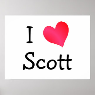 Póster Amo a Scott