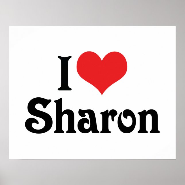 Póster Amo a Sharon (Frente)
