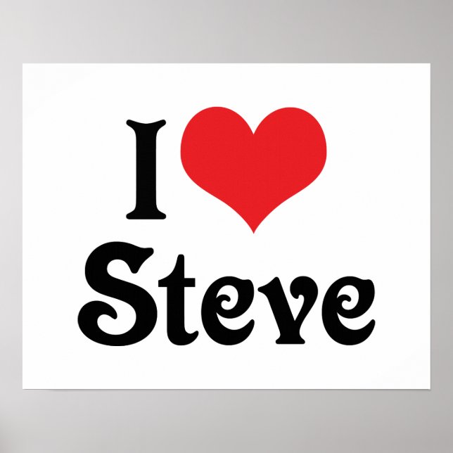 Póster Amo a Steve (Frente)