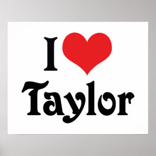 Póster Amo a Taylor