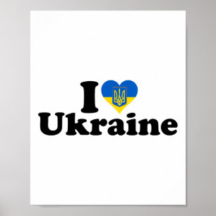Póster Amo a Ucrania Orgullo Ucraniano Raíces Apoyo