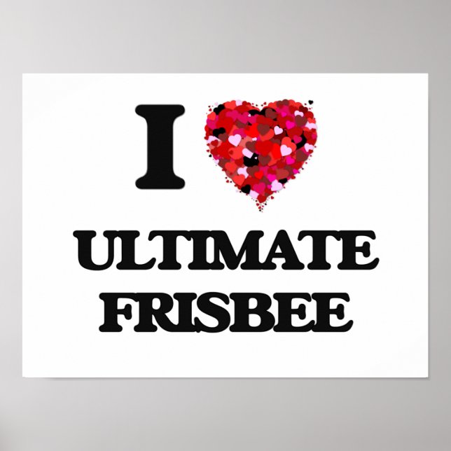 Póster Amo a Ultimate Frisbee (Frente)