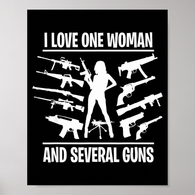 Póster Amo a una mujer y a varias armas  (Frente)