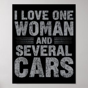 Póster Amo a una mujer y varios gráficos divertidos de ti