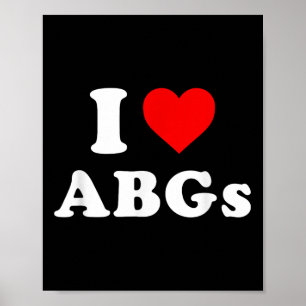 Póster Amo Abgs Graciosamente Amo A Las Niñas Bebés Asiát