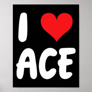 Póster Amo Ace - Corazón Feliz Vestido de San Valentín