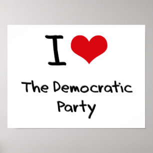 Póster Amo al fiesta Democratic
