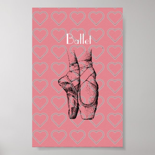 Póster Amo al Poster de ballet (Frente)