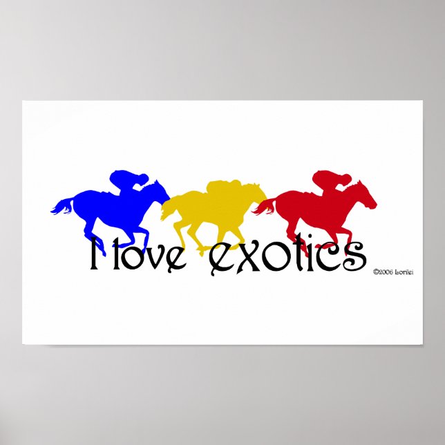 Póster Amo al Poster de Exotics (Frente)