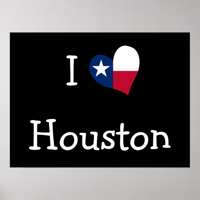 Póster Amo al Poster de Houston (Frente)