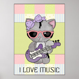 Póster Amo al poster musical