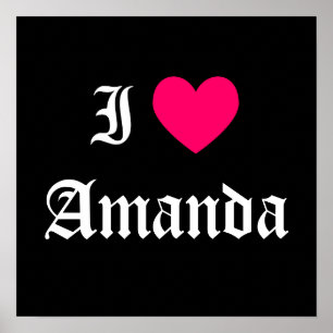 Póster Amo Amanda