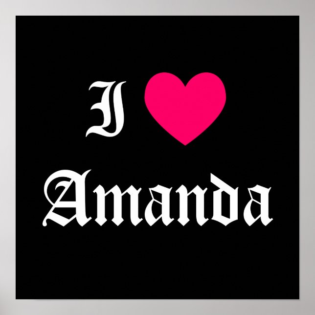 Póster Amo Amanda (Frente)