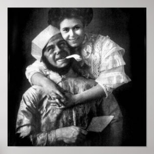 Póster Amo amar a un albañil, 1908