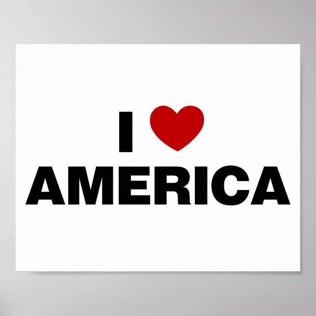 Póster Amo América (Frente)
