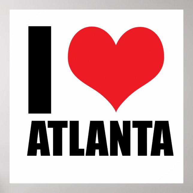 Póster Amo Atlanta usa (Frente)