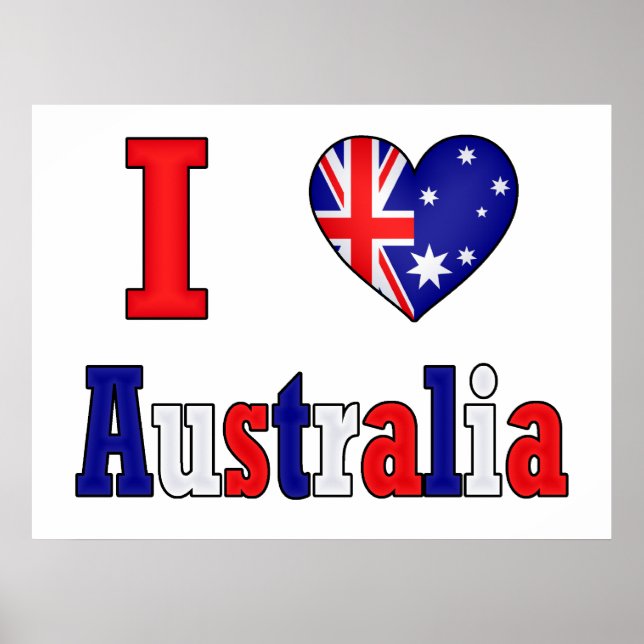 Póster Amo Australia (Frente)