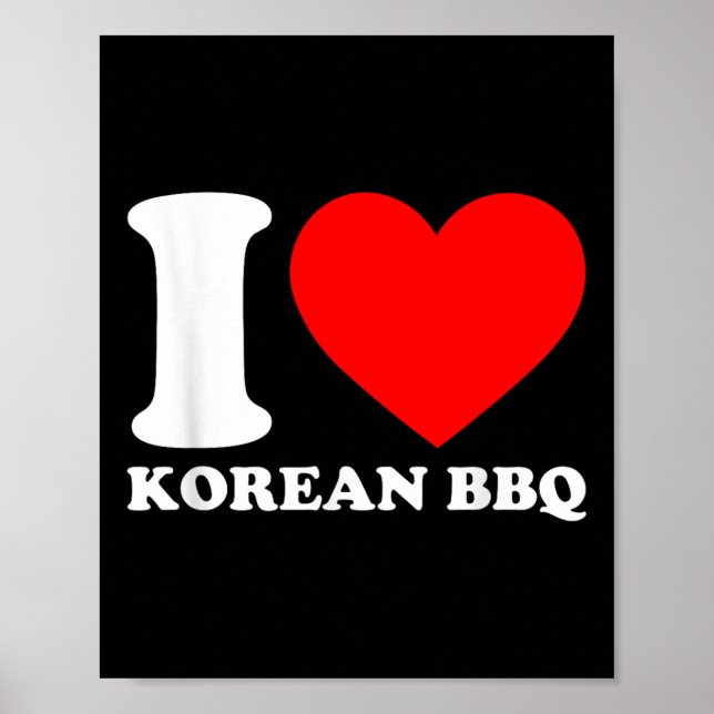 Póster Amo Bbq Coreano (Frente)