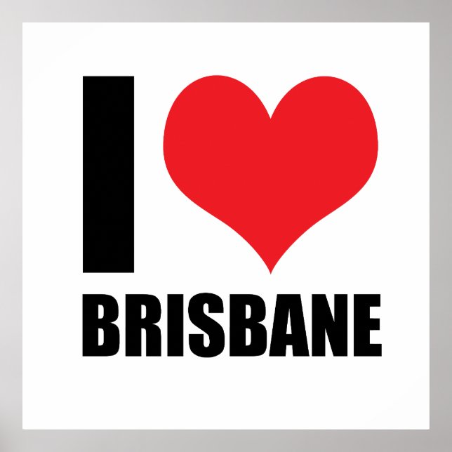 Póster Amo Brisbane (Frente)