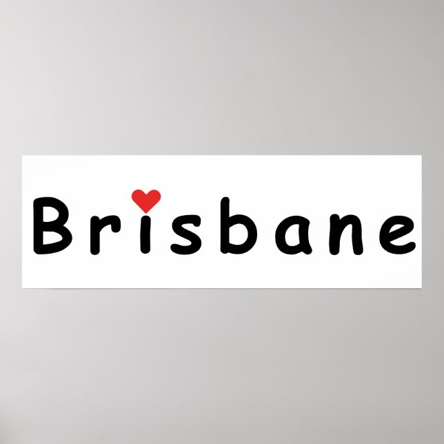 Póster Amo Brisbane (Frente)