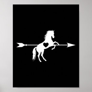 Póster Amo Caballo Flecha Cupido Caballo Caballo Caballos