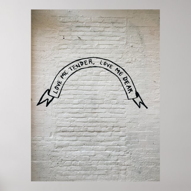 Póster Amo, cariño, querida cita de la pared (Frente)