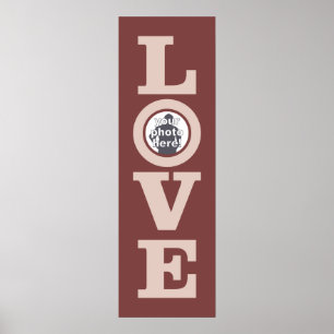 Póster AMO CON SU poster personalizado FOTOGRÁFICO