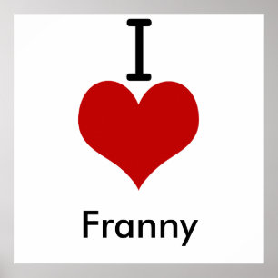 Póster Amo (corazón) Franny