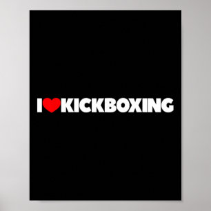 Póster Amo (corazón) Kickboxing