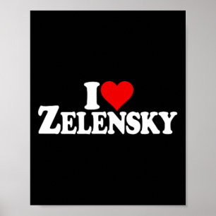 Póster Amo Corazón Zelensky Volodymyr Ucrania Ukr 