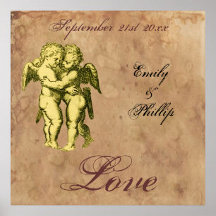 Póster Amo de los grunges vintage personalizados