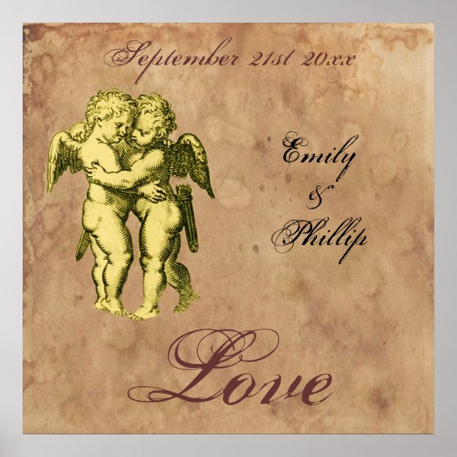 Póster Amo de los grunges vintage personalizados (Frente)