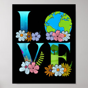 Póster Amo Día Mundial De La Tierra 2025 Planeta Para Hom