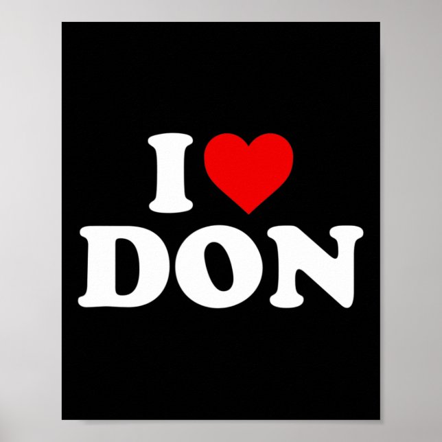 Póster Amo Don - Corazón (Frente)
