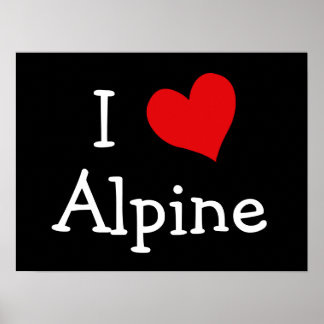 Póster Amo el Alpine