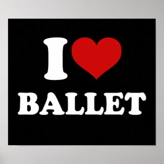 Póster Amo el ballet