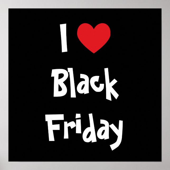 Póster Amo el Black Friday (Frente)