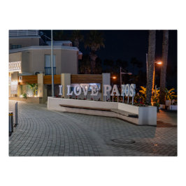 Póster Amo el cartel de Pafos por la noche