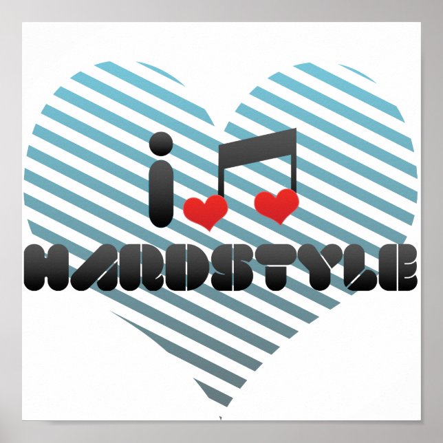 Póster Amo el estilo duro (Frente)