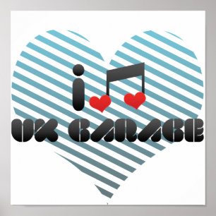 Póster Amo El Garaje Del Reino Unido