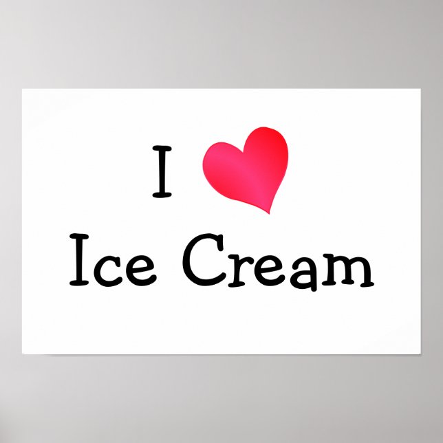 Póster Amo El Helado (Frente)