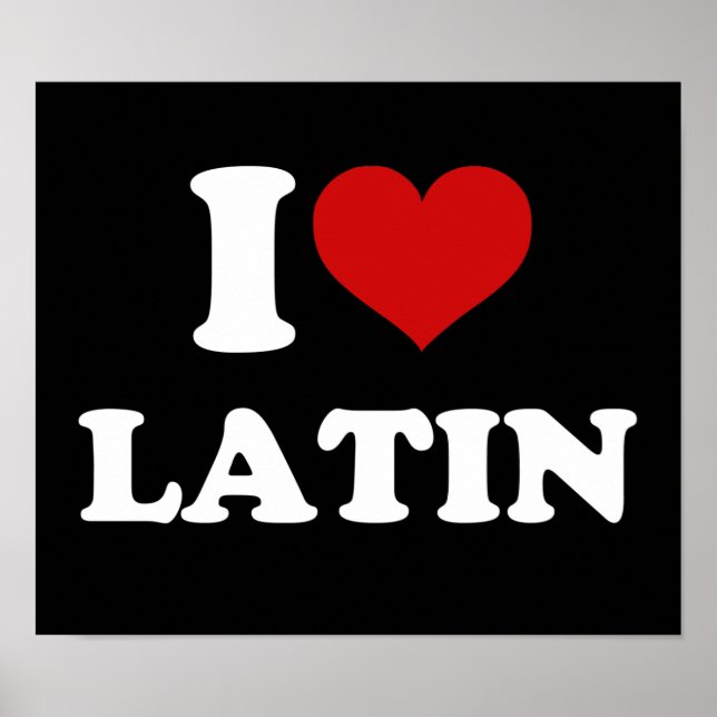 Póster Amo el latín (Frente)