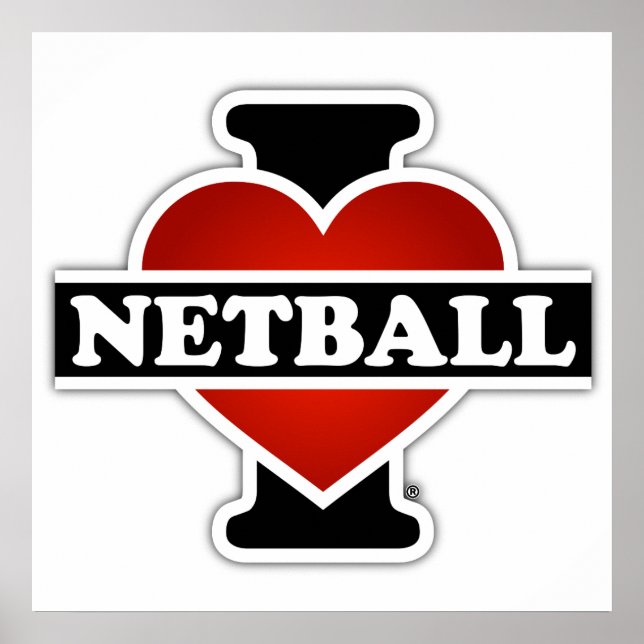 Póster Amo el Netball (Frente)
