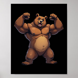 Póster Amo El Oso Divertido Gay Daddy Lgbtq Orgullo Perso
