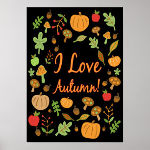 Póster ¡Amo El Otoño!