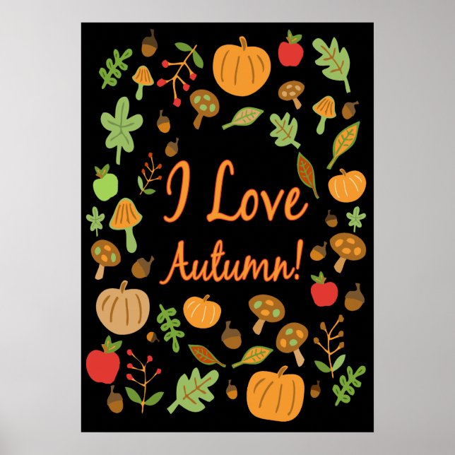 Póster ¡Amo El Otoño! (Frente)